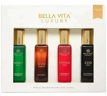 BELLA VITA LUXURY MAN PERFUME GIFT SET (4 X 20 ML)