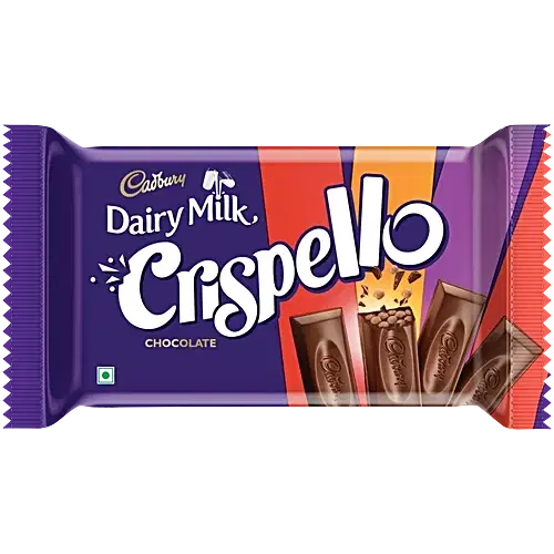 CADBURY DAIRY MILK CRISPELLO CHOCOLATE BAR RS 10