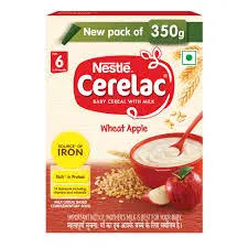 NESTLE CERELAC BABY CEREAL WITH MILK WHEAT APPLE FROM 6 TO 24 MONTH
