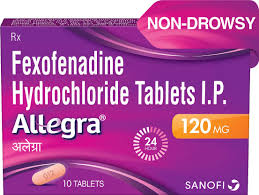 ALLEGRA 120MG FEXOFENADINE (10 TABS)