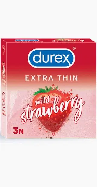 DUREX EXTRA THIN WILD STRAWBERRY 2 N BUY 1 GET 1 FREE