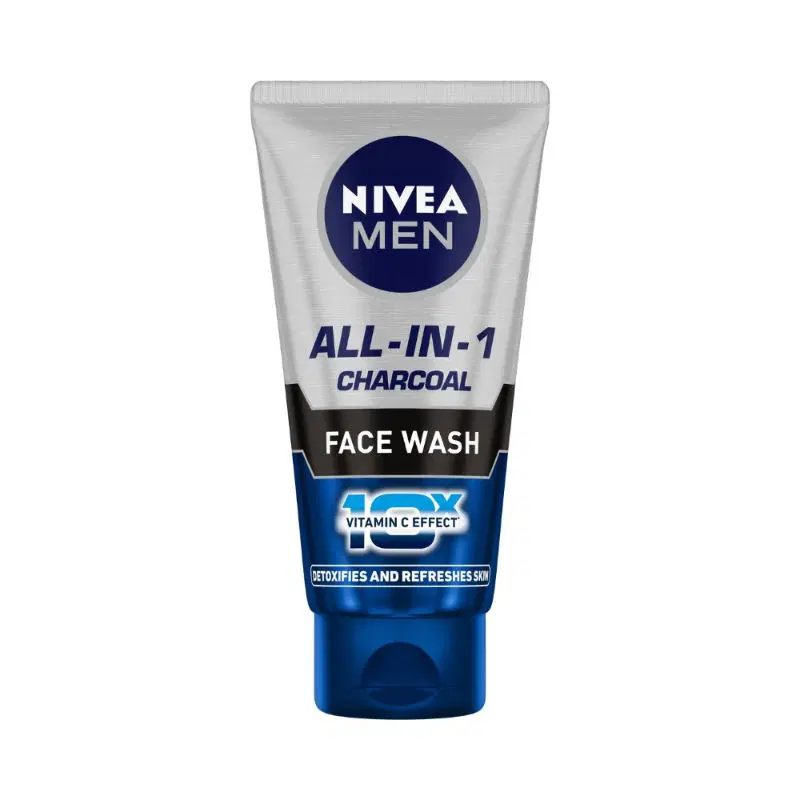 NIVEA MEN ALL IN ONE CHARCOAL FACE WASH 50G