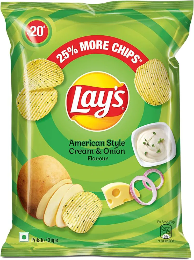 CHIPS - LAYS AMERICAN STYLE CREAM & ONION