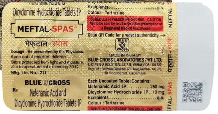 MEFTAL SPAS MENSTRUAL PAIN RELIEF (10 TABS)