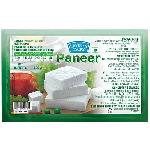 MOTHER DAIRY PANEER