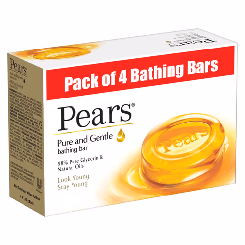 PEARS PACK OF 4 X 75GM SOAPS