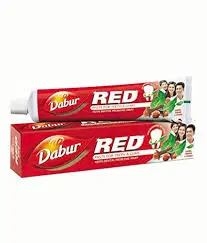 RED TOOTHPASTE