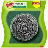 SCOTCH BRITE STAINLESS STEEL & SCRUB PAD