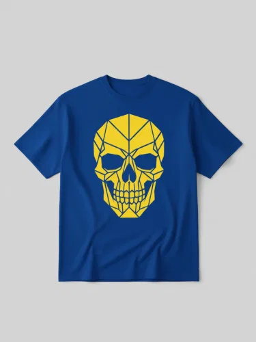 A Skull Streetwear Royal Blue Tee