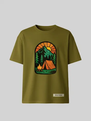 Outdoor Olive Green Tee
