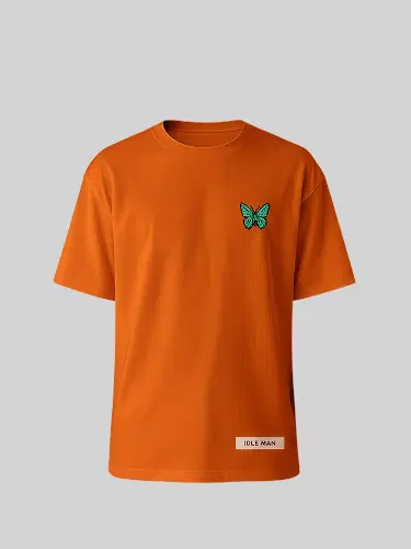 Typography Streetwear Burnt Orange Tee