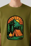 Outdoor Olive Green Tee – image 2