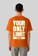 Typography Streetwear Burnt Orange Tee – image 2
