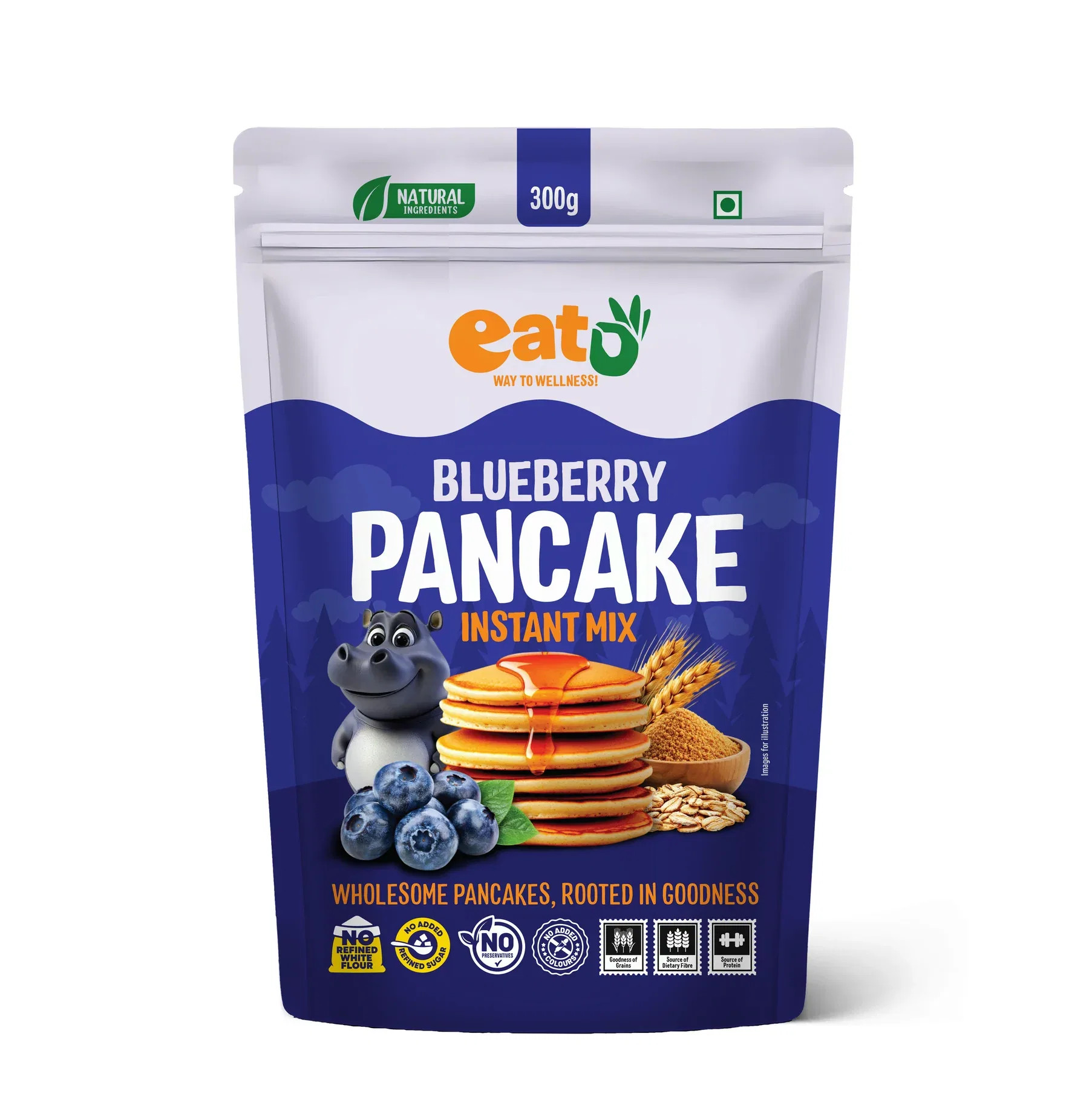 Blueberry Pancake Mix 300g by Eat5