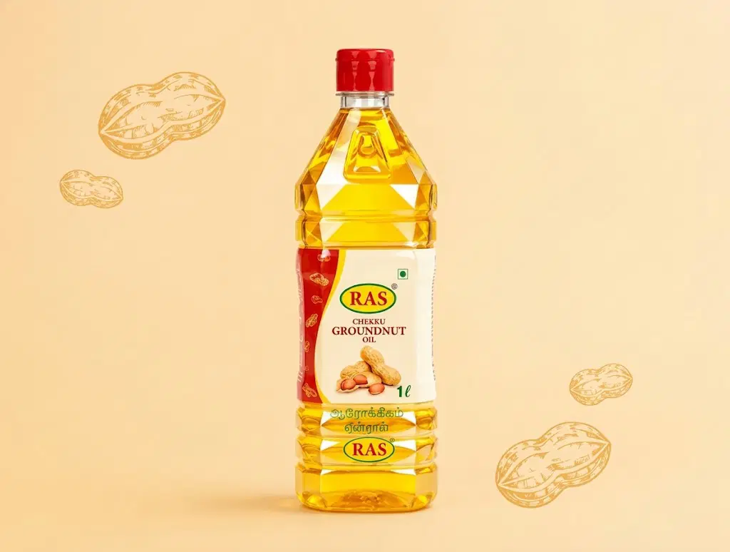 Cold Pressed Groundnut Oil 1lt by RAS