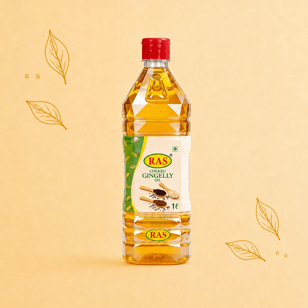  Cold Pressed Gingelly Oil / Sesame Oil 1lt by RAS