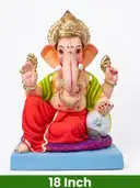 Siddhi Vinayaka Mitti Ganesh Idol – 18 Inch – image 1
