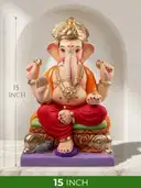 Avighna Varada Mitti Ganesh Idol - 15 Inch – image 2