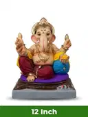 Maha Ganapathi Mitti Ganesh Idol – 12 Inch – image 1