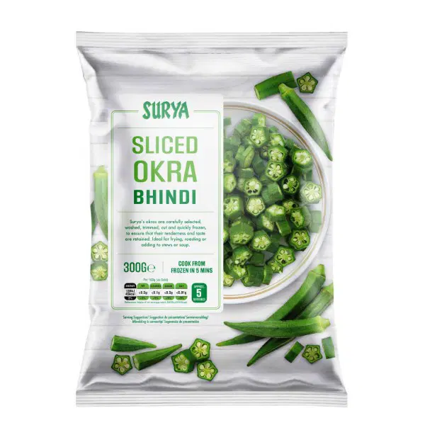 Frozen Sliced Okra / Bhindi 300g