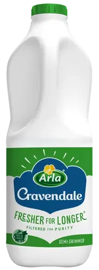 Arla Cravendale Semi-Skimmed Milk 2L (Fresh for Longer)