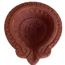 Diwali Designed Clay Diya 6peices – image 1