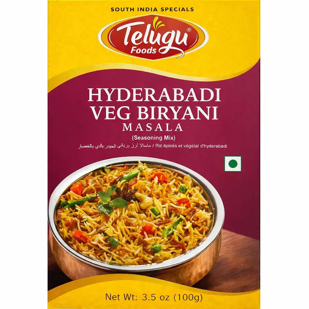 Hyderabadi Veg Biryani Masala by Telugu Foods 100g