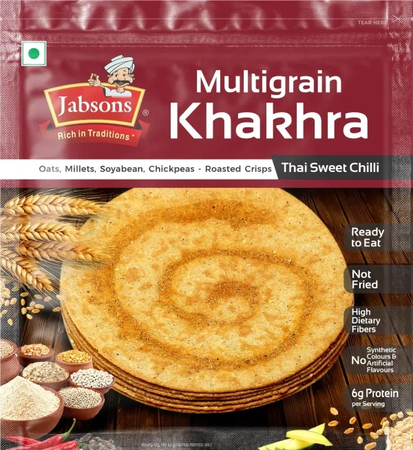 Jabsons Khakhra(Sweet Chilli) Multigrain 180G