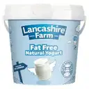 Lancashire Farm Fat Free Natural Yogurt 1kg – image 1