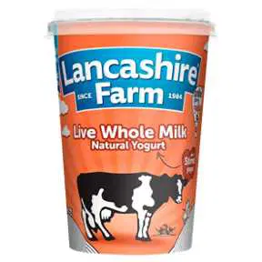 Lancashire Farm Wholemilk Natural Yogurt