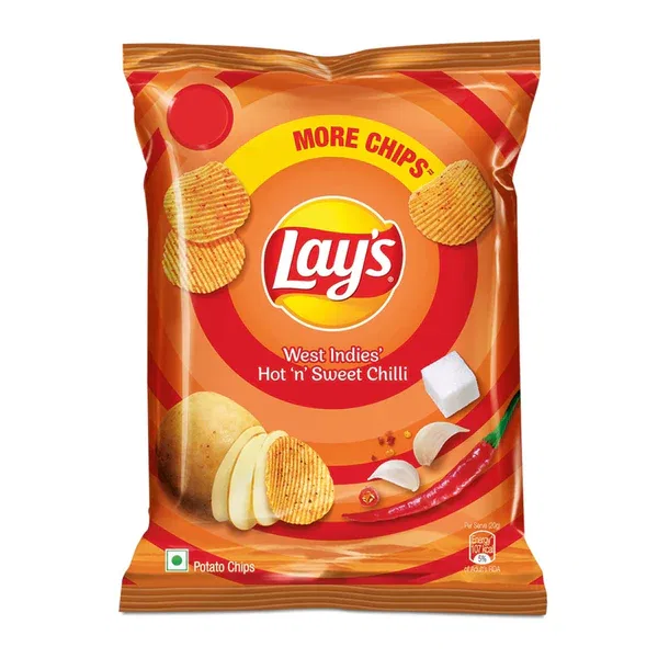 Lays West Indies Hot 'n' Sweet Chilli(orange colour) 50g