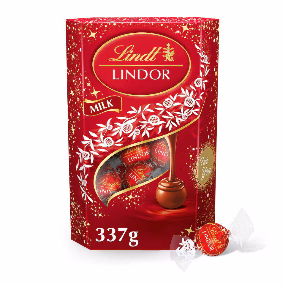 Lindt Lindor Milk Chocolate Truffles Carton 337g