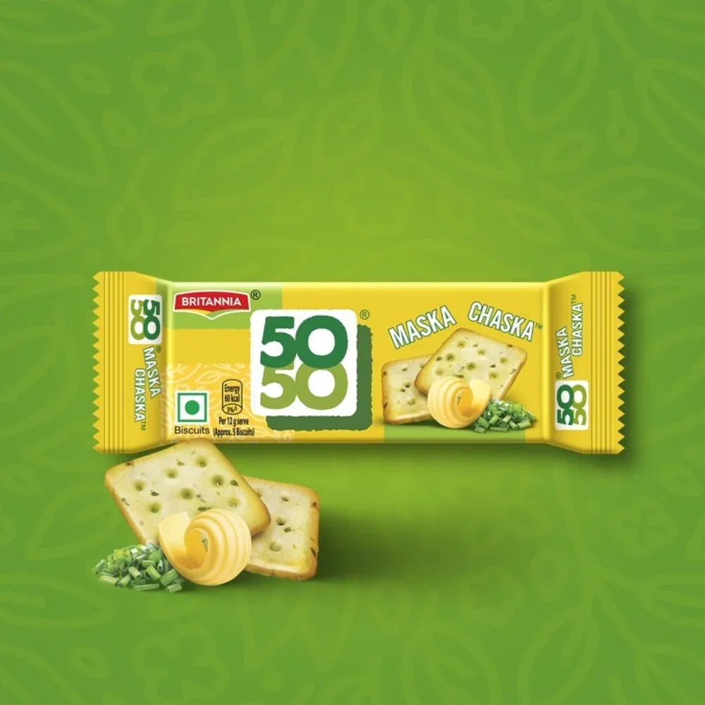 Britannia 50-50 Maska Chaska Biscuits 62g