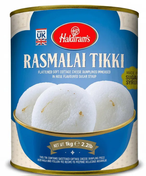 Rasmalai by Haldiram 1kg(Tin)