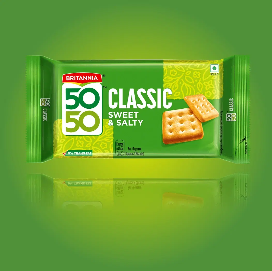 Britannia 50-50 sweet & Salty Biscuits 2 for £75p
