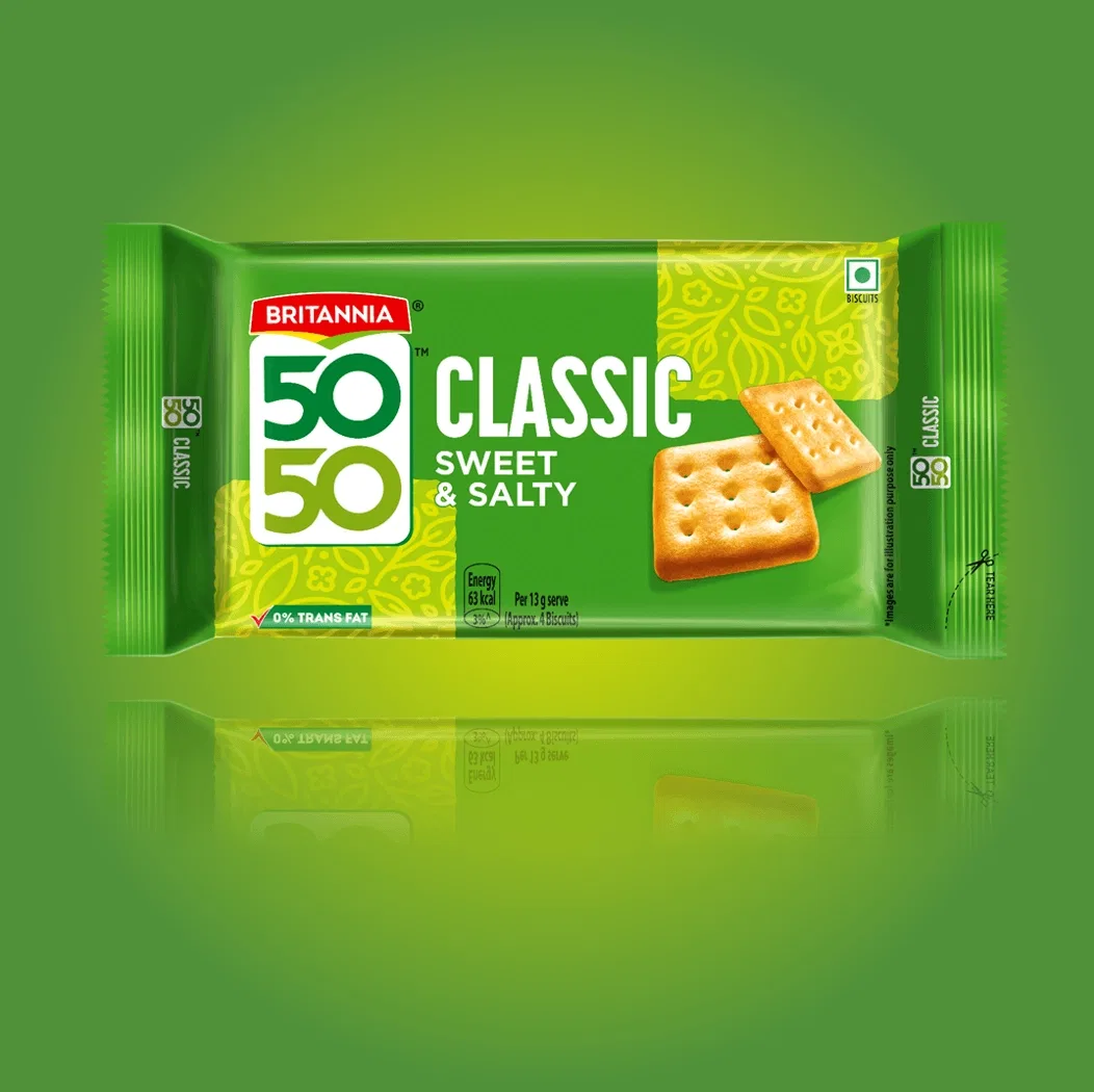 Britannia 50-50 sweet & Salty Biscuits 2 for £75p