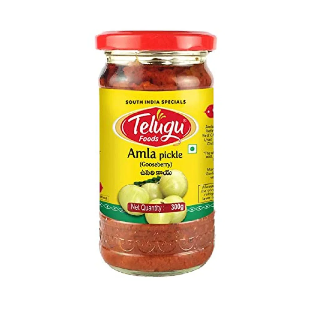 Telugu Foods Amla Pickle (With Garlic) 300g
