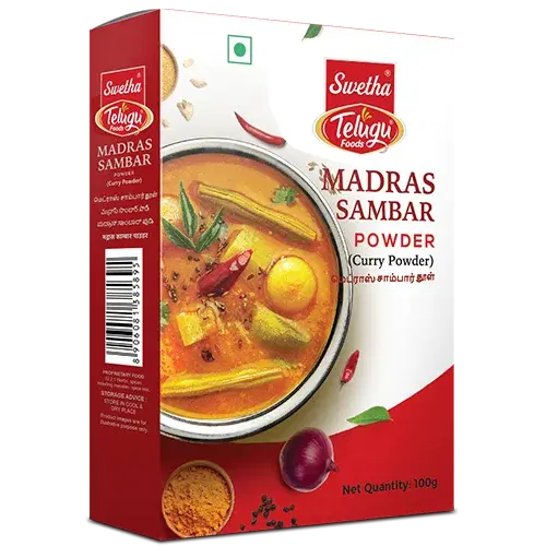 Telugu Foods Madras Sambar Powder 100g