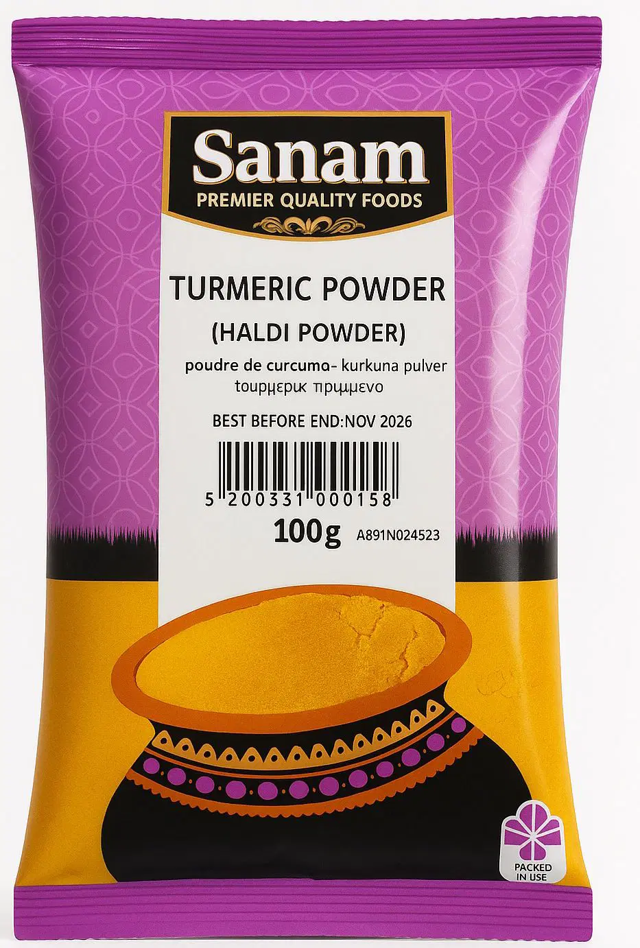 Sanam Haldi Powder/ Turmeric Powder