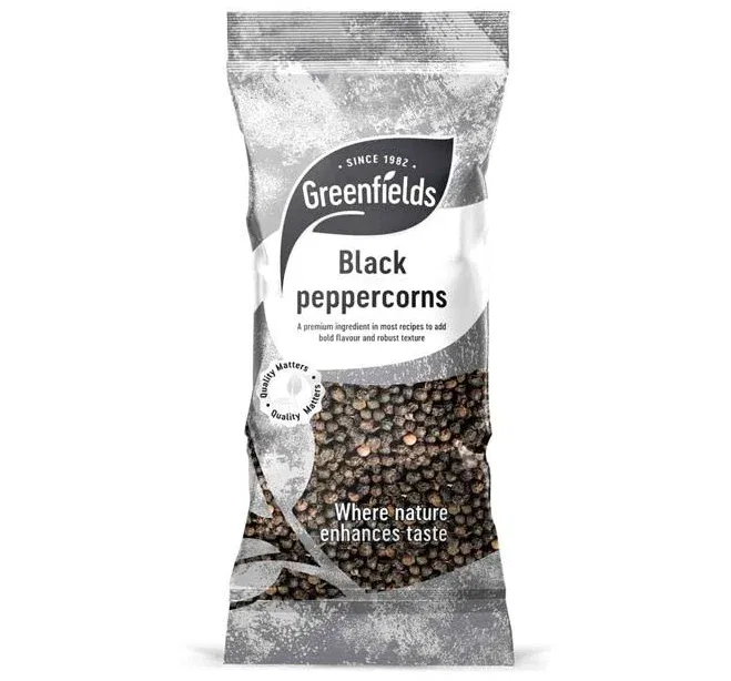 Whole Black Pepper 75g by Greenfields 
