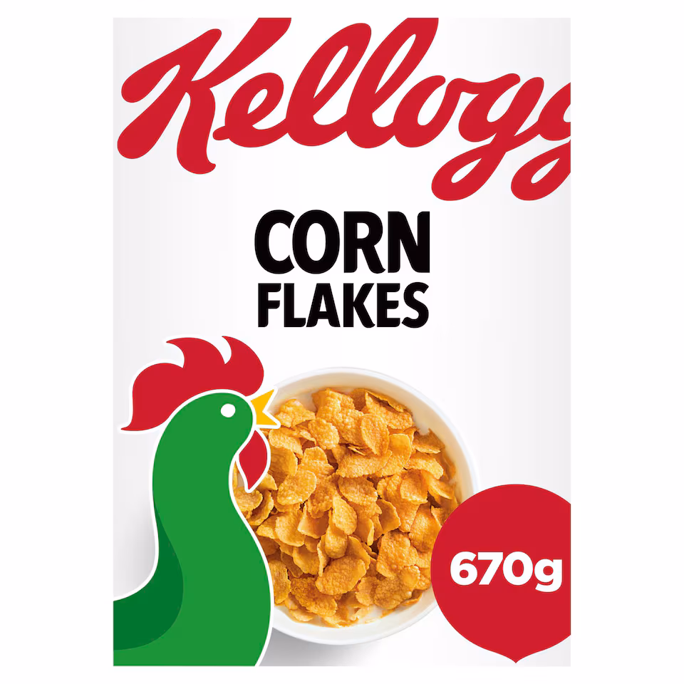 Kellogg's Corn Flakes Breakfast Cereal 670g