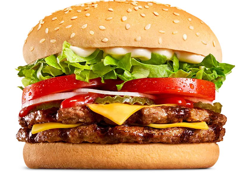 Chicken Burger Double Whopper With Cheese
