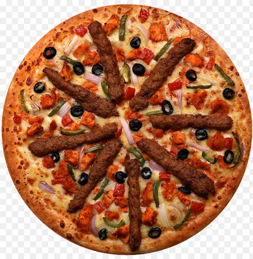Chicken Seekh Kabab Pizza