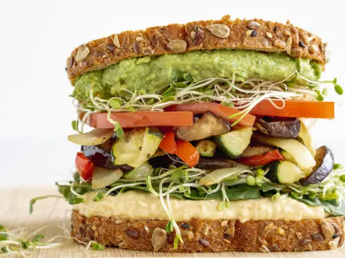Multigrain Sandwich with Veggie Filling