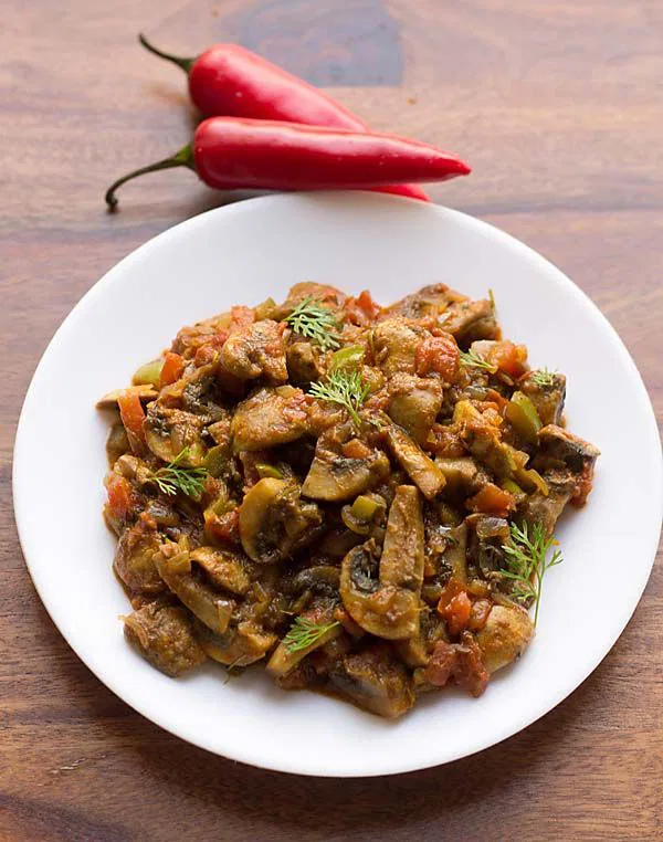 Mushroom Tawa Masala