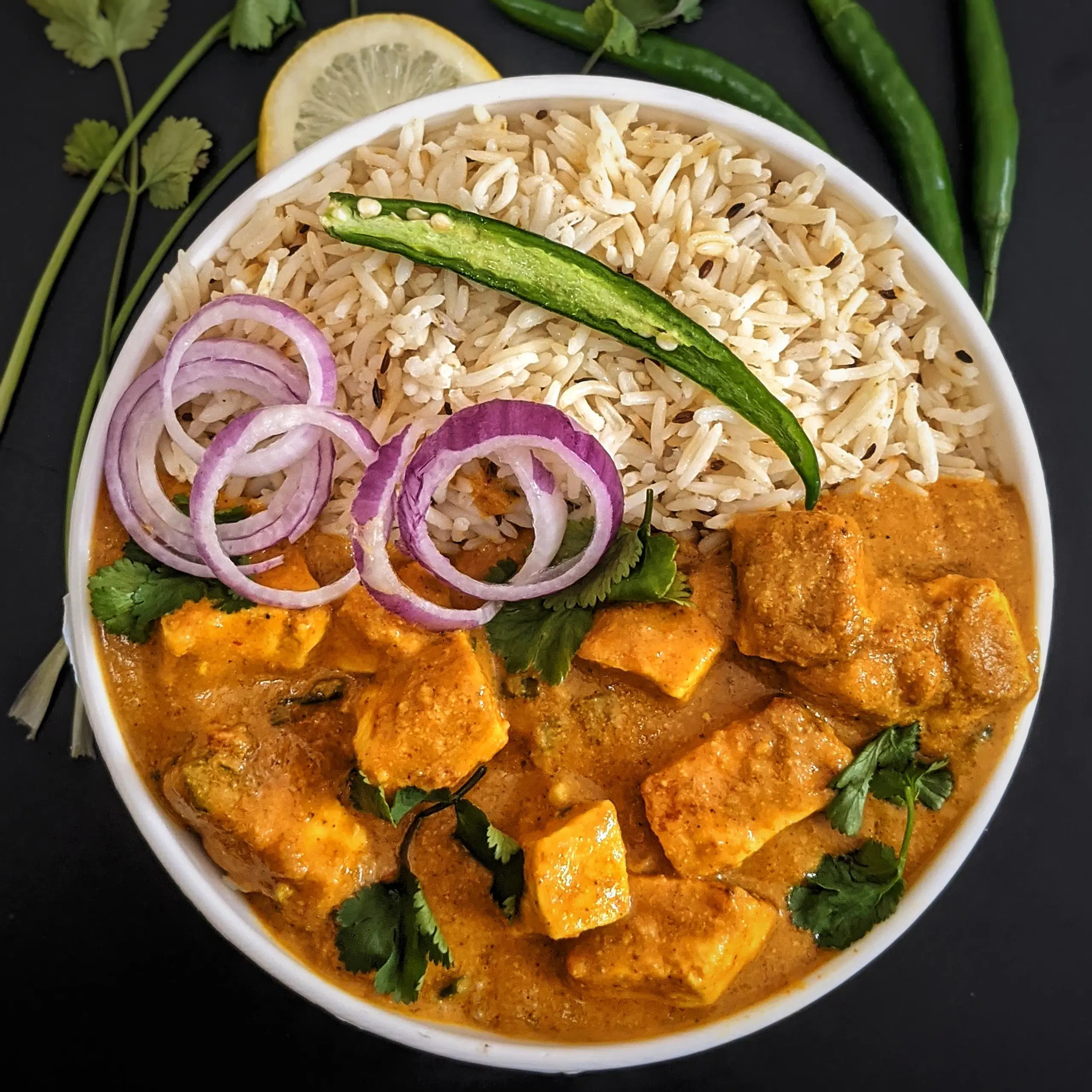 Paneer Butter Masala with Jeera Rice