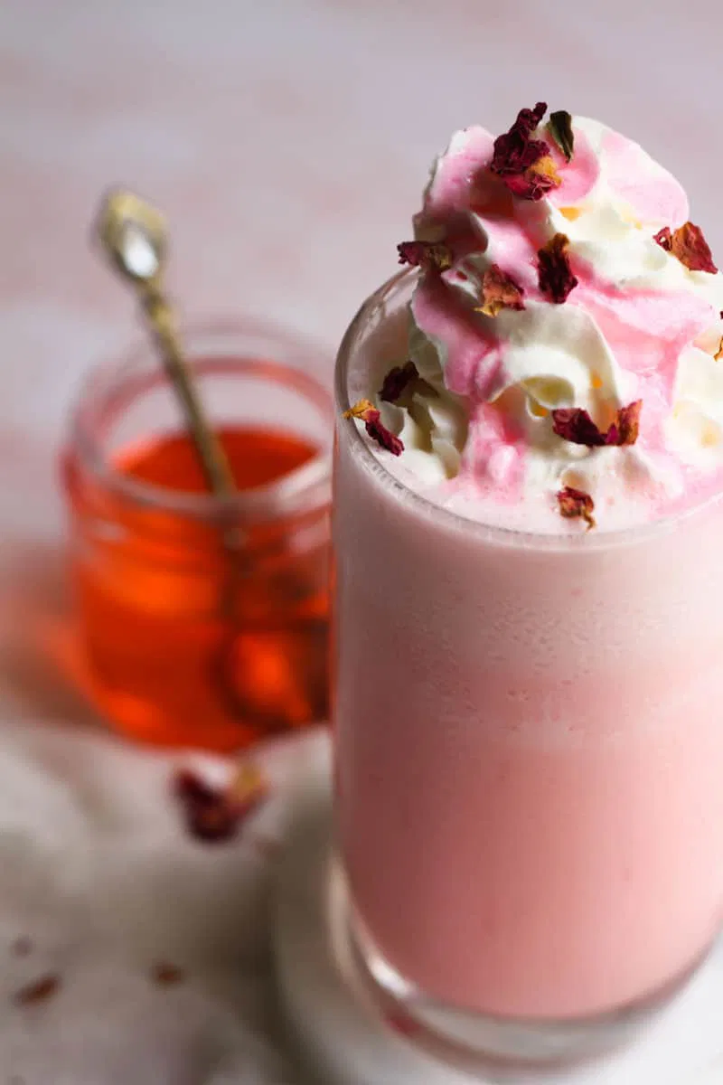 Rose Petal Milk Shake