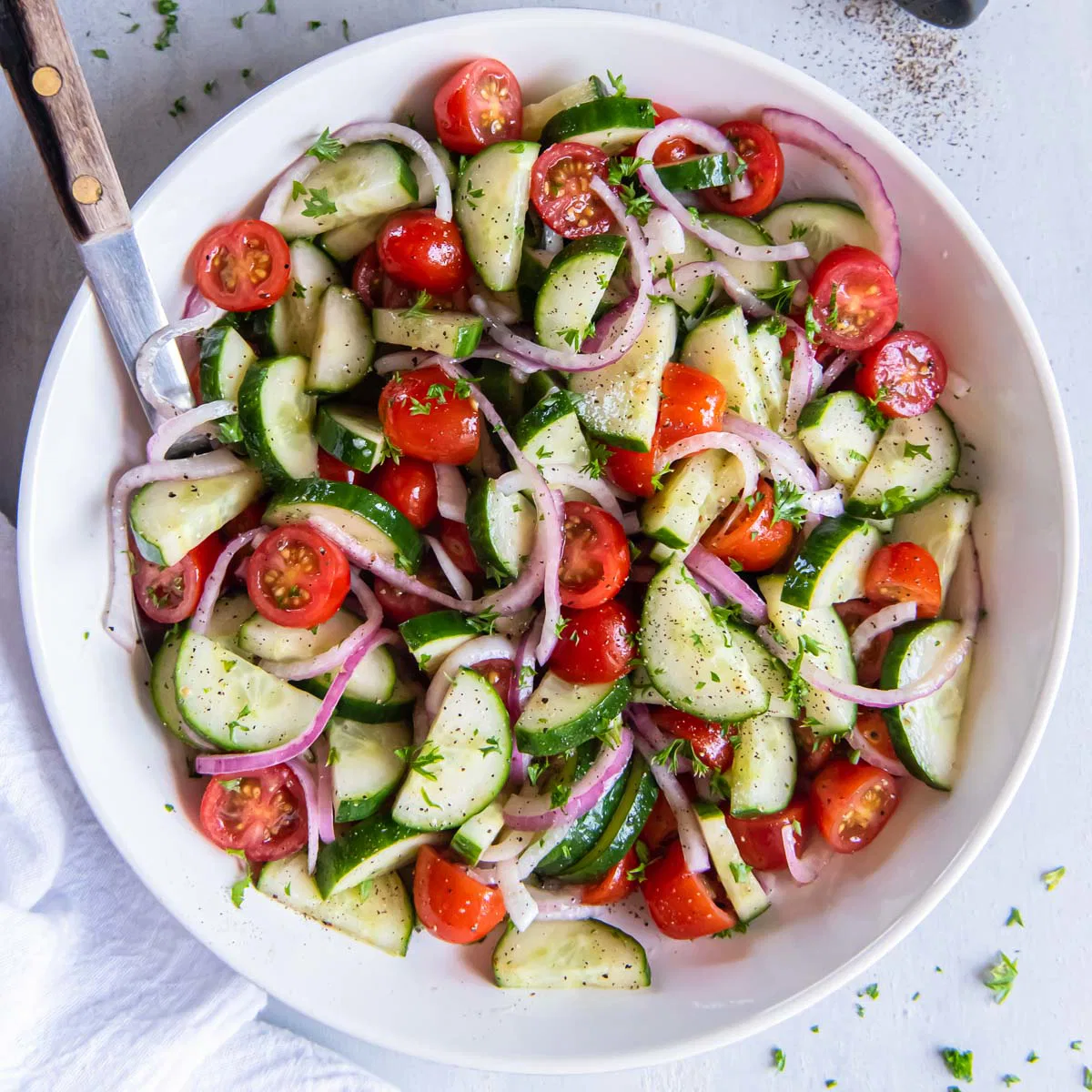 Salad (Cucumber, Tomato, and Lettuce)