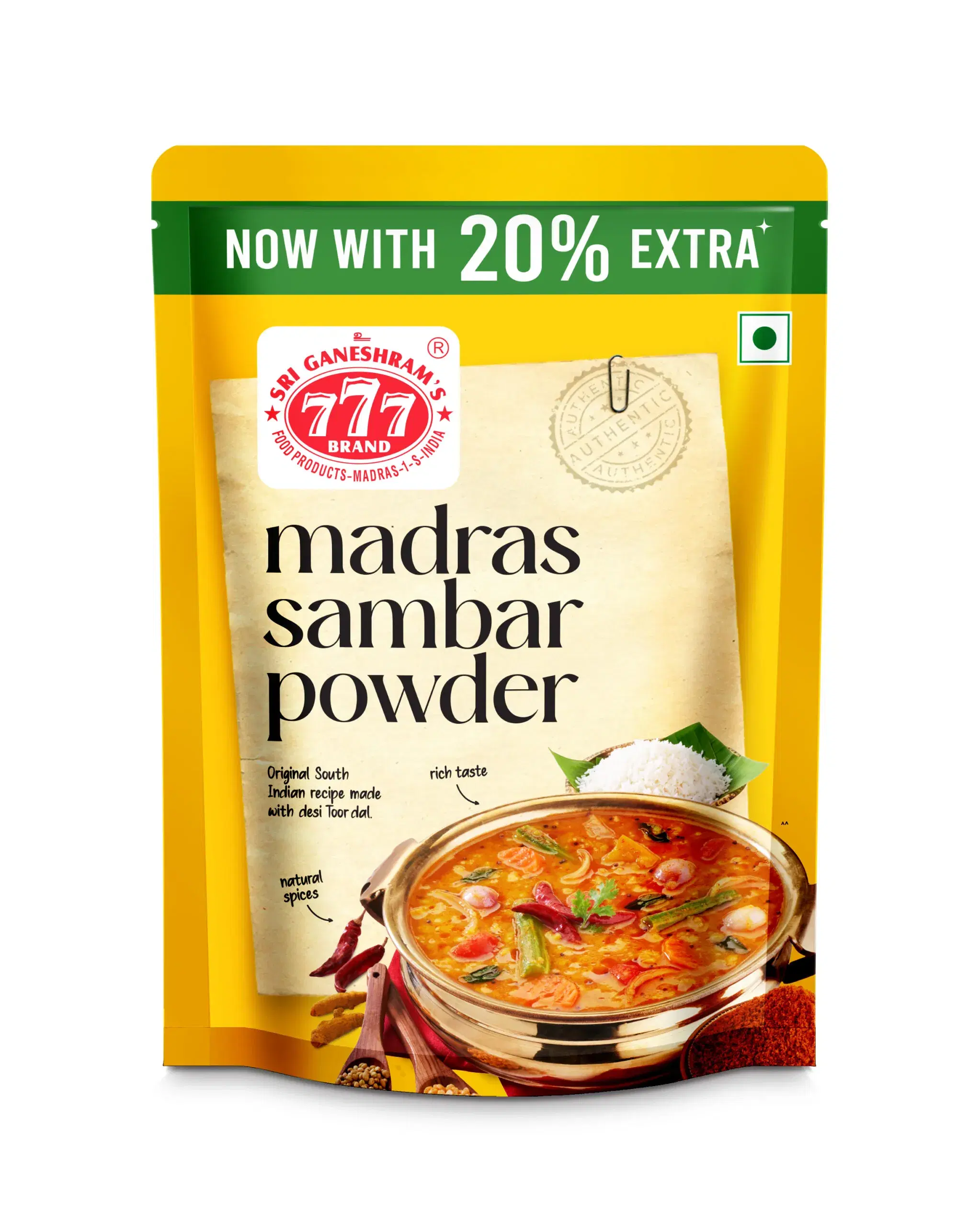 777 Madras Sambar Powder 120G