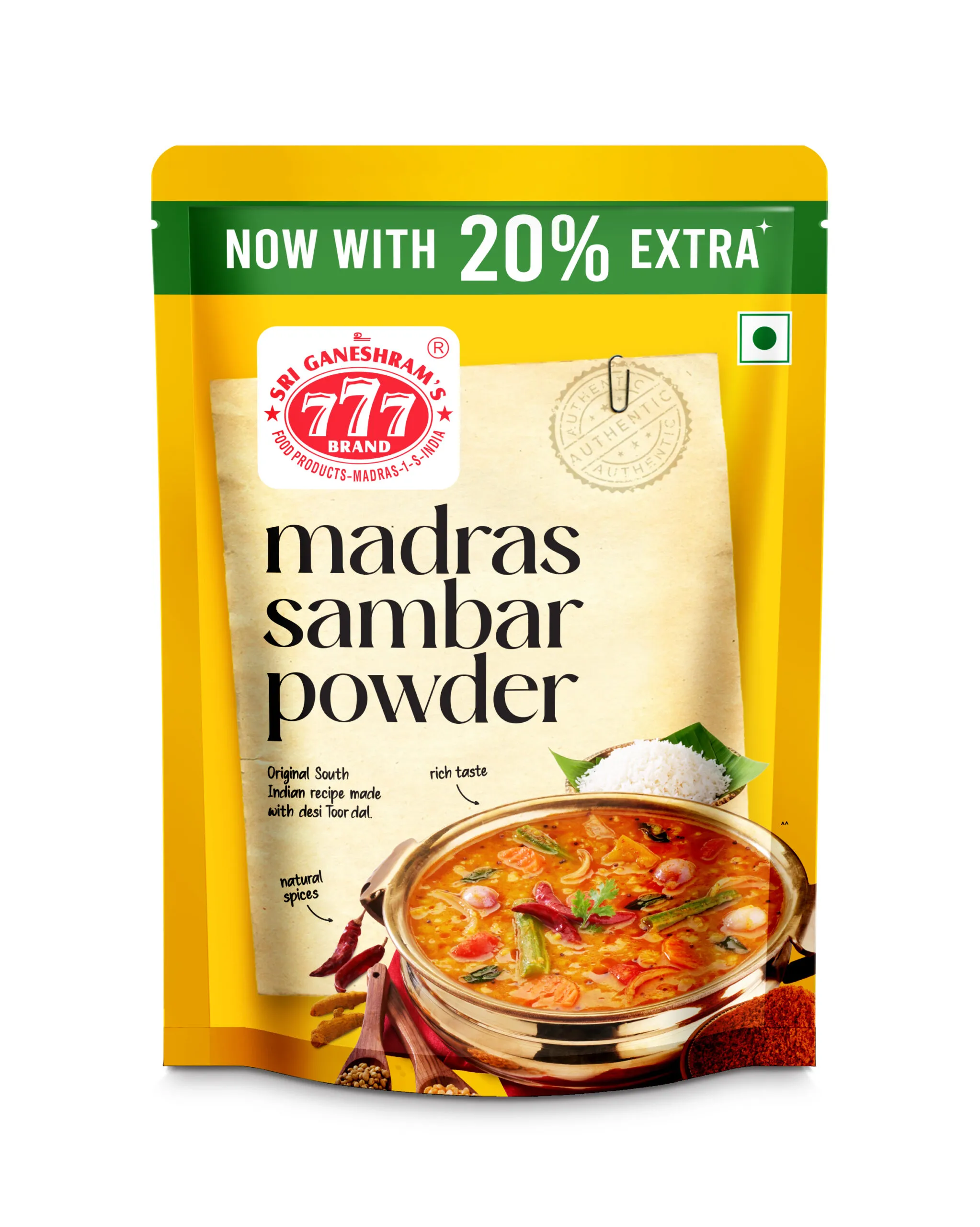 777 Madras Sambar Powder 120G